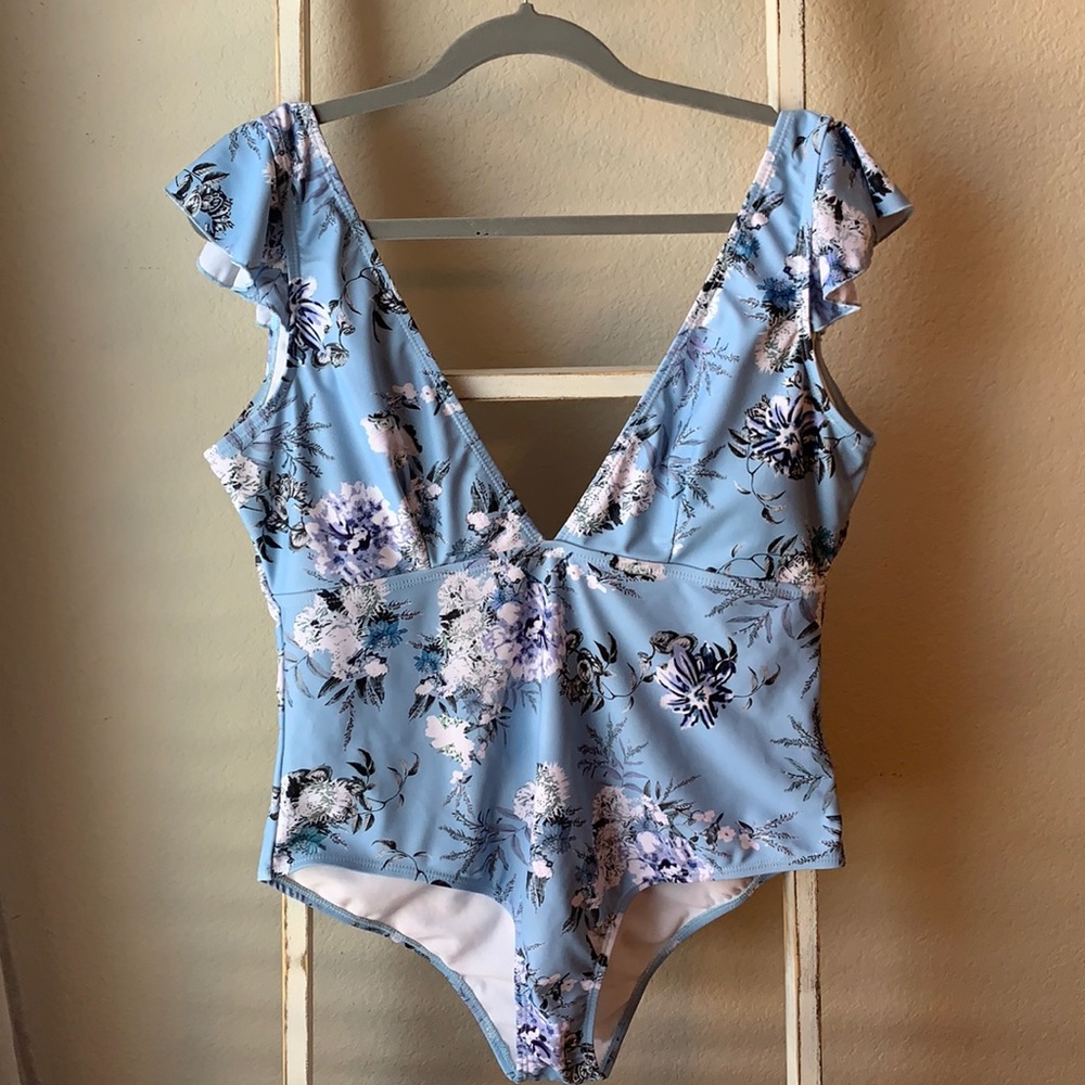 Deep V One Piece Swimsuit